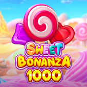 Sweet Bonanza 1000 game icon with colourful candy theme